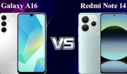 مقایسه سامسونگ Galaxy A16 و شیائومی Redmi Note 14