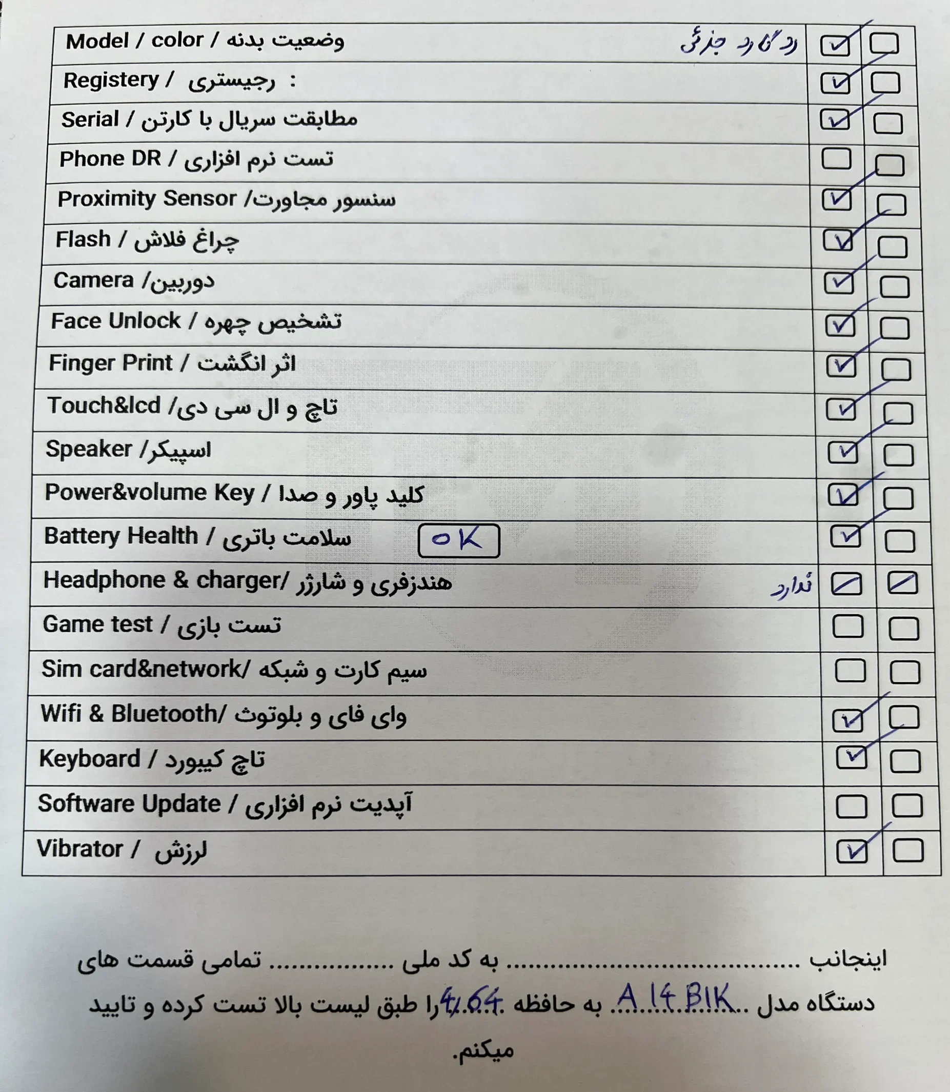 گوشی کارکرده سامسونگ Galaxy A14