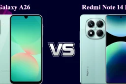 مقایسه سامسونگ Galaxy A26 با شیائومی Redmi Note 14 Pro