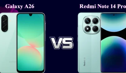 مقایسه سامسونگ Galaxy A26 با شیائومی Redmi Note 14 Pro